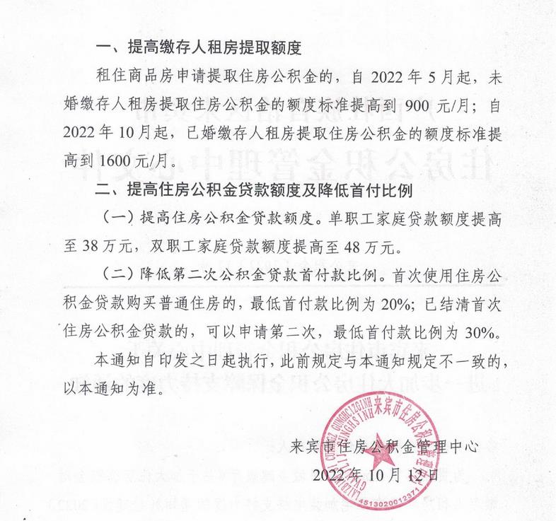 廣西來賓市住房公積金管理中心網(wǎng)站信息截圖。