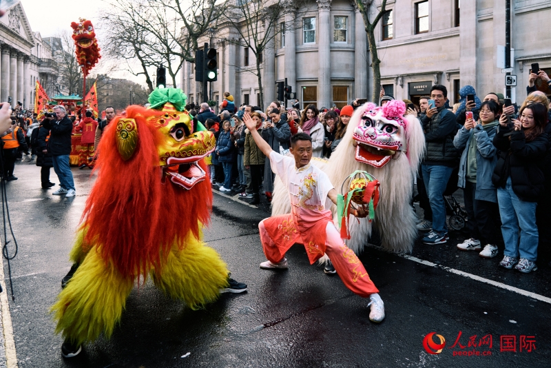 倫敦新春慶典現(xiàn)場(chǎng)。人民網(wǎng) 郭錦標(biāo)、楊浩鵬攝