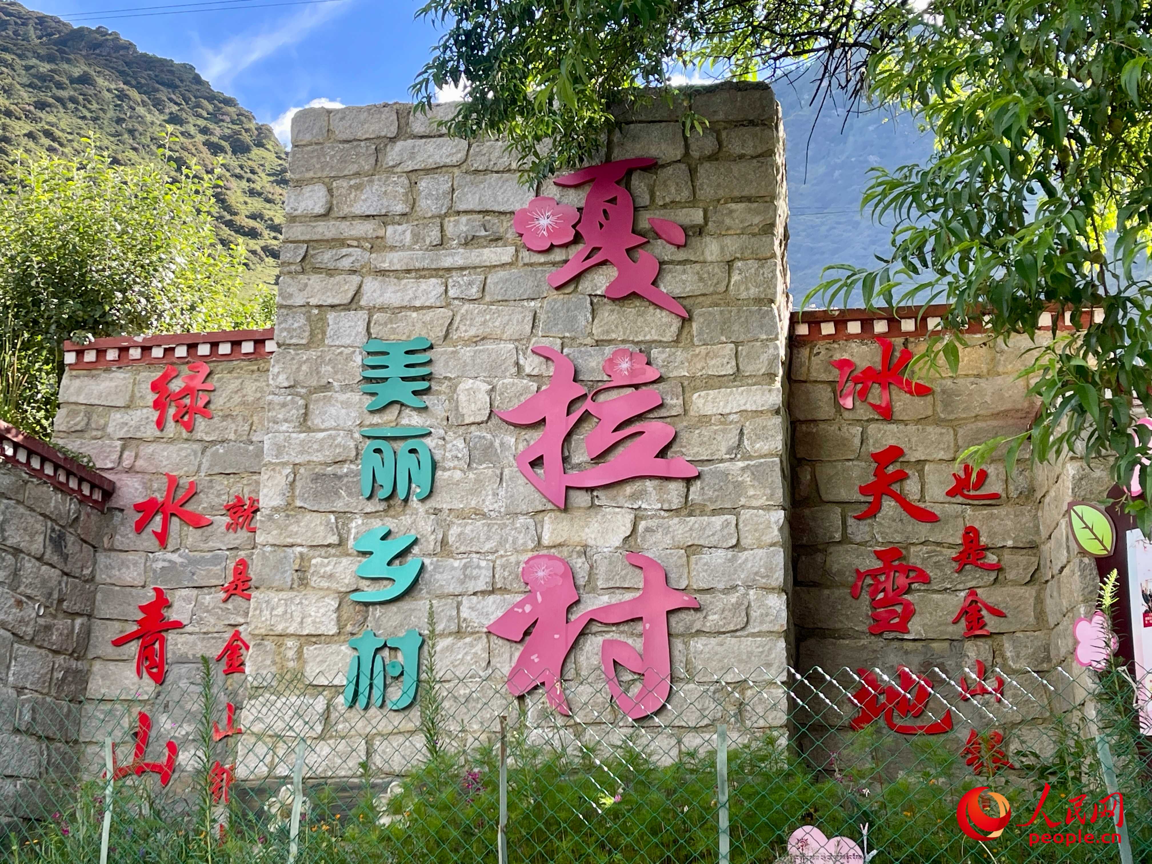 林芝鎮(zhèn)嘎拉村。人民網(wǎng) 周靜圓攝